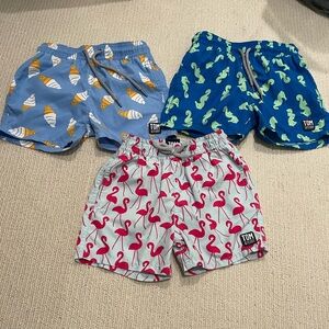 Tom & Teddy boys swim shorts bundle size 3/4